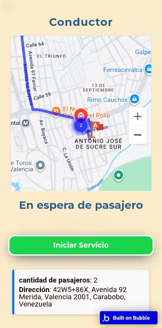 Vista previa de la aplicación Raiteo